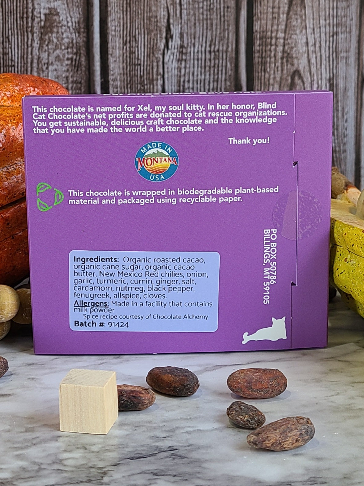 72% Dark Chocolate with Ethiopian Spices