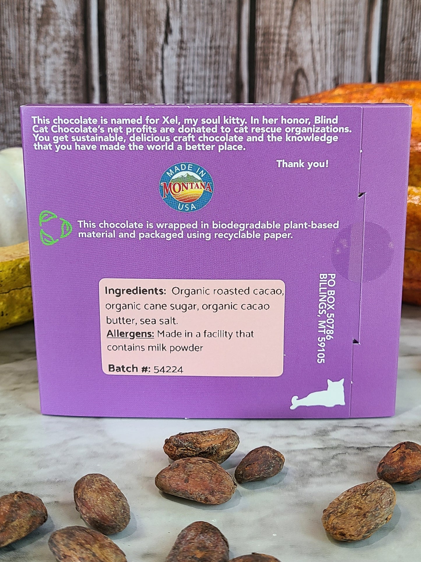 72% Dark Chocolate, Tanzania with sea salt