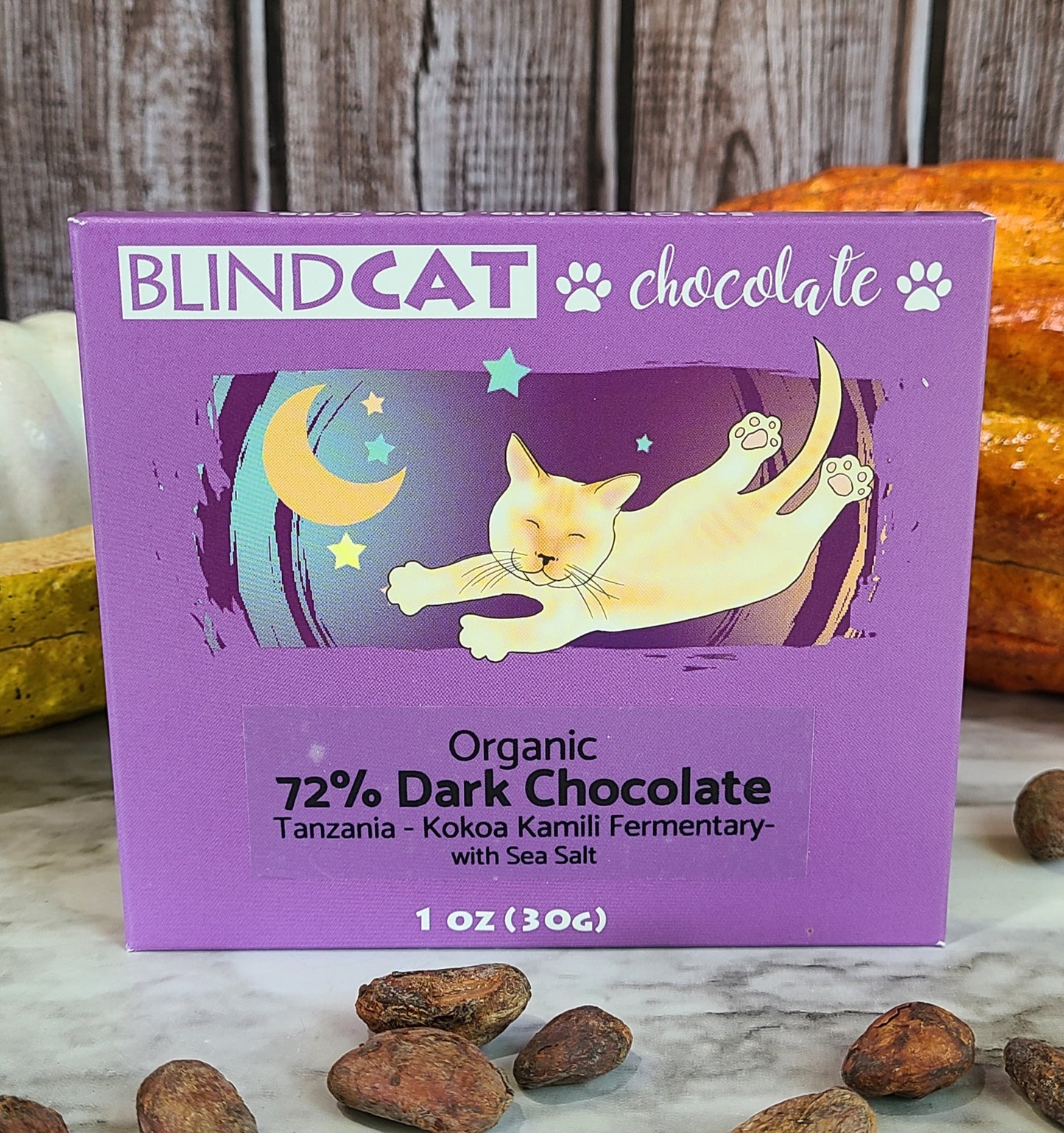 72% Dark Chocolate, Tanzania with sea salt