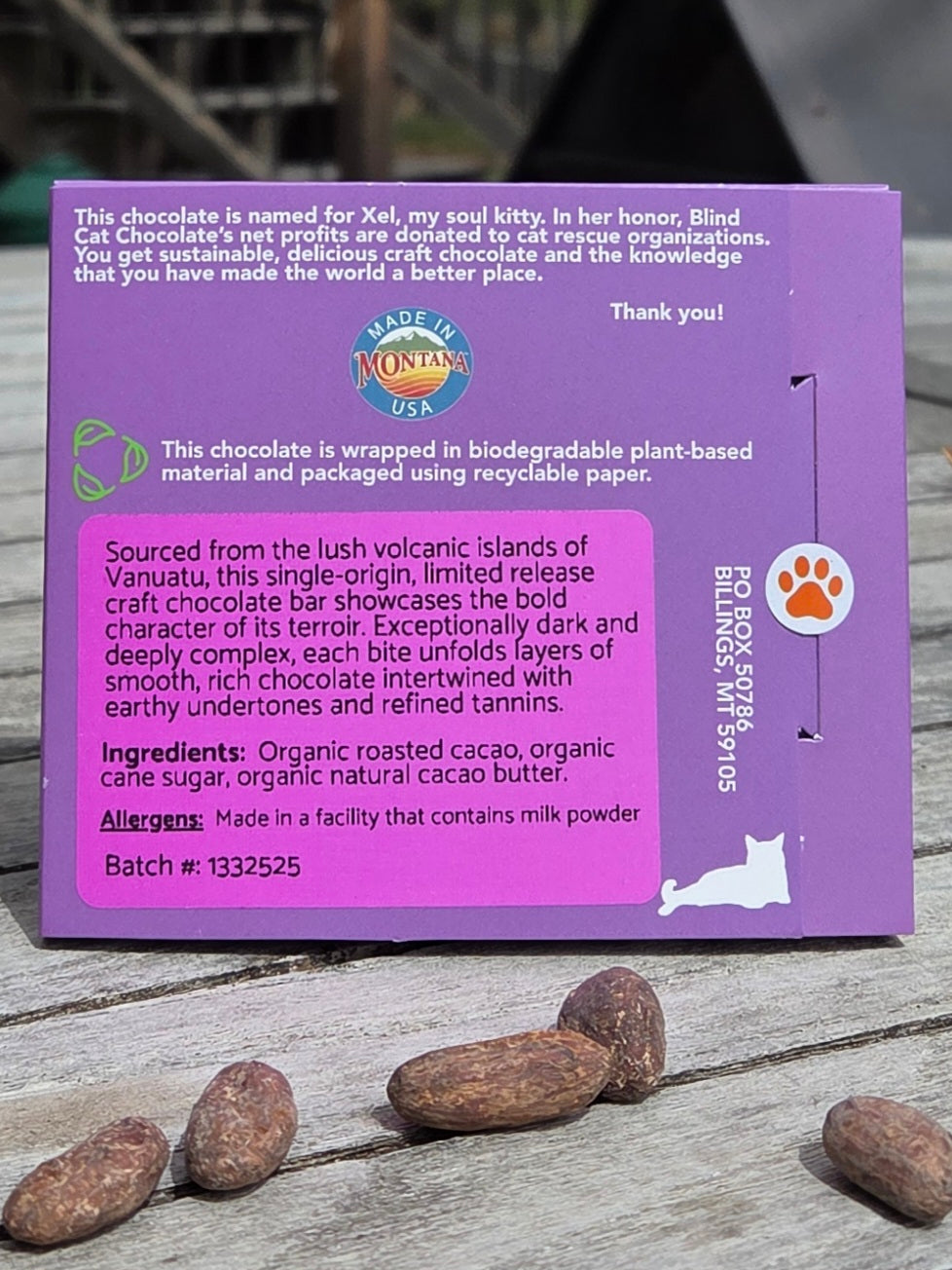 72% Dark Chocolate, Vanuatu - Malekula