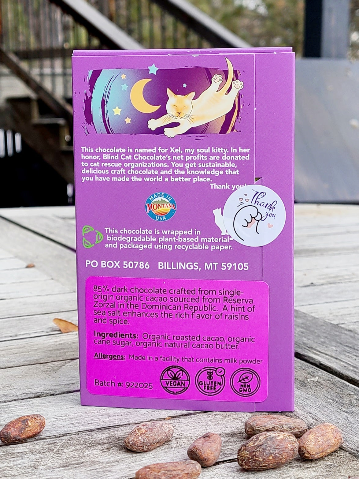 85% Dark Chocolate with Sea Salt, Dominican Republic