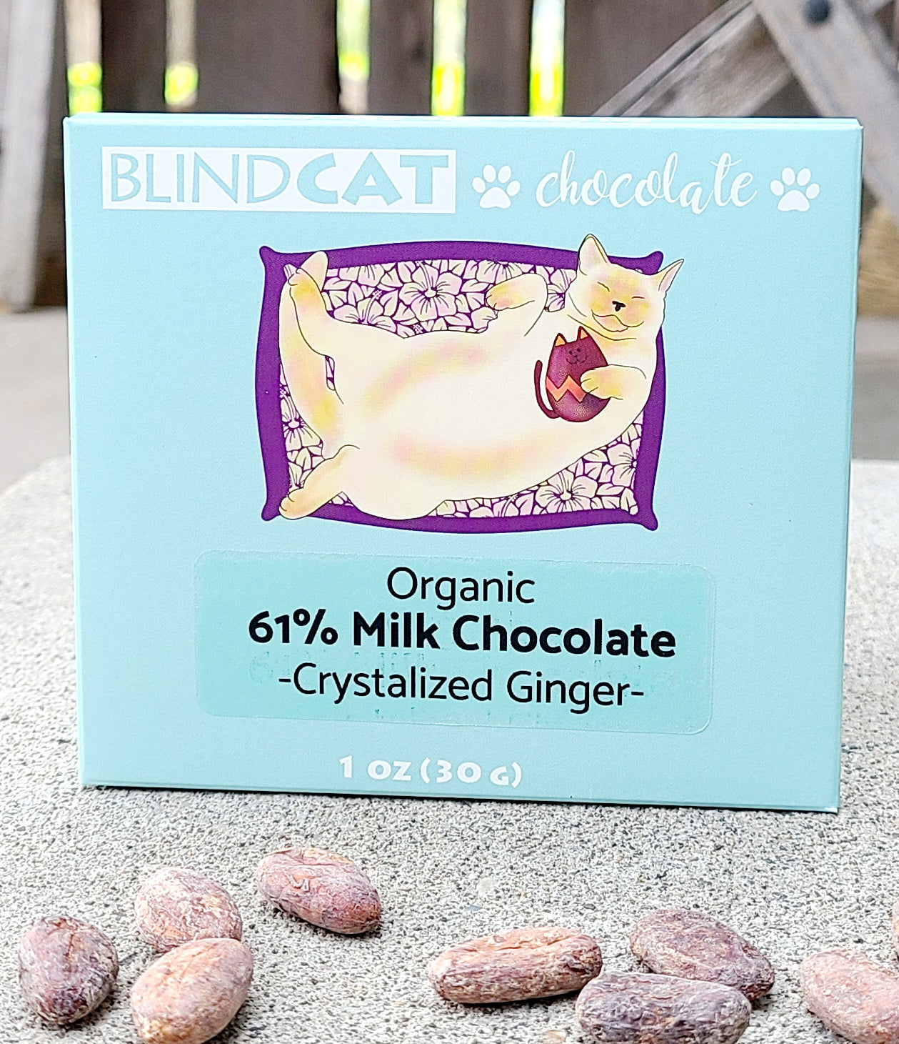 61% Milk Chocolate with Crystalized Ginger