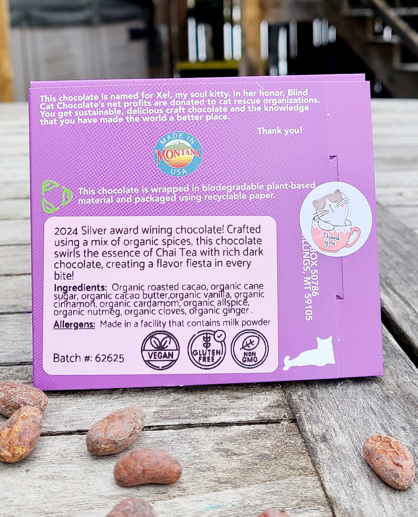 70% Dark Chocolate - Chai Spice