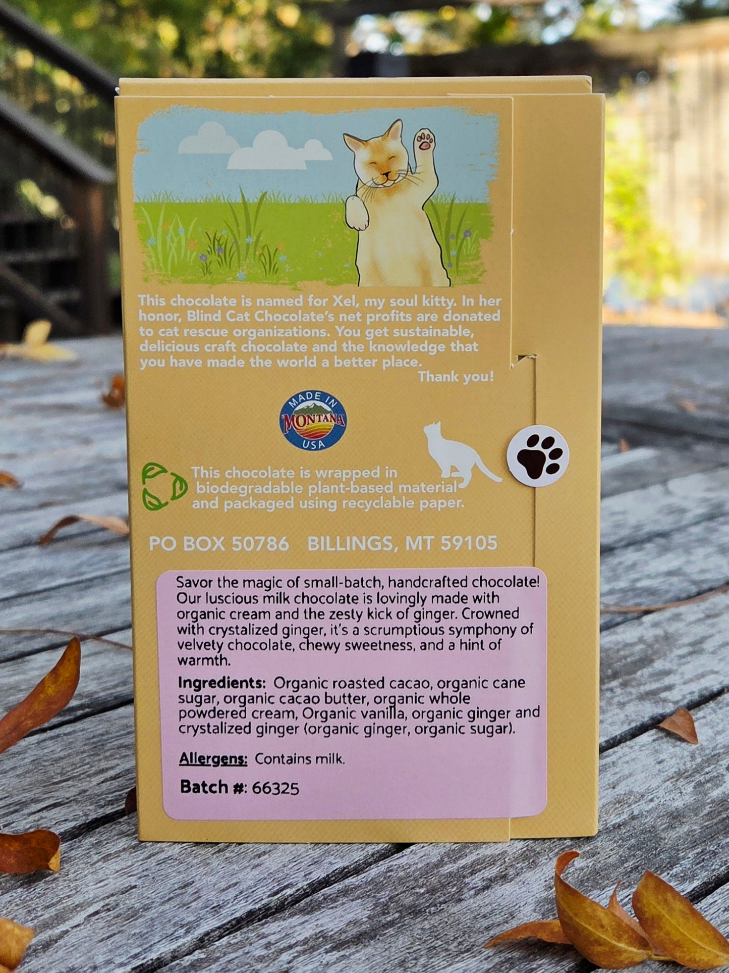 61% Milk Chocolate with Crystalized Ginger