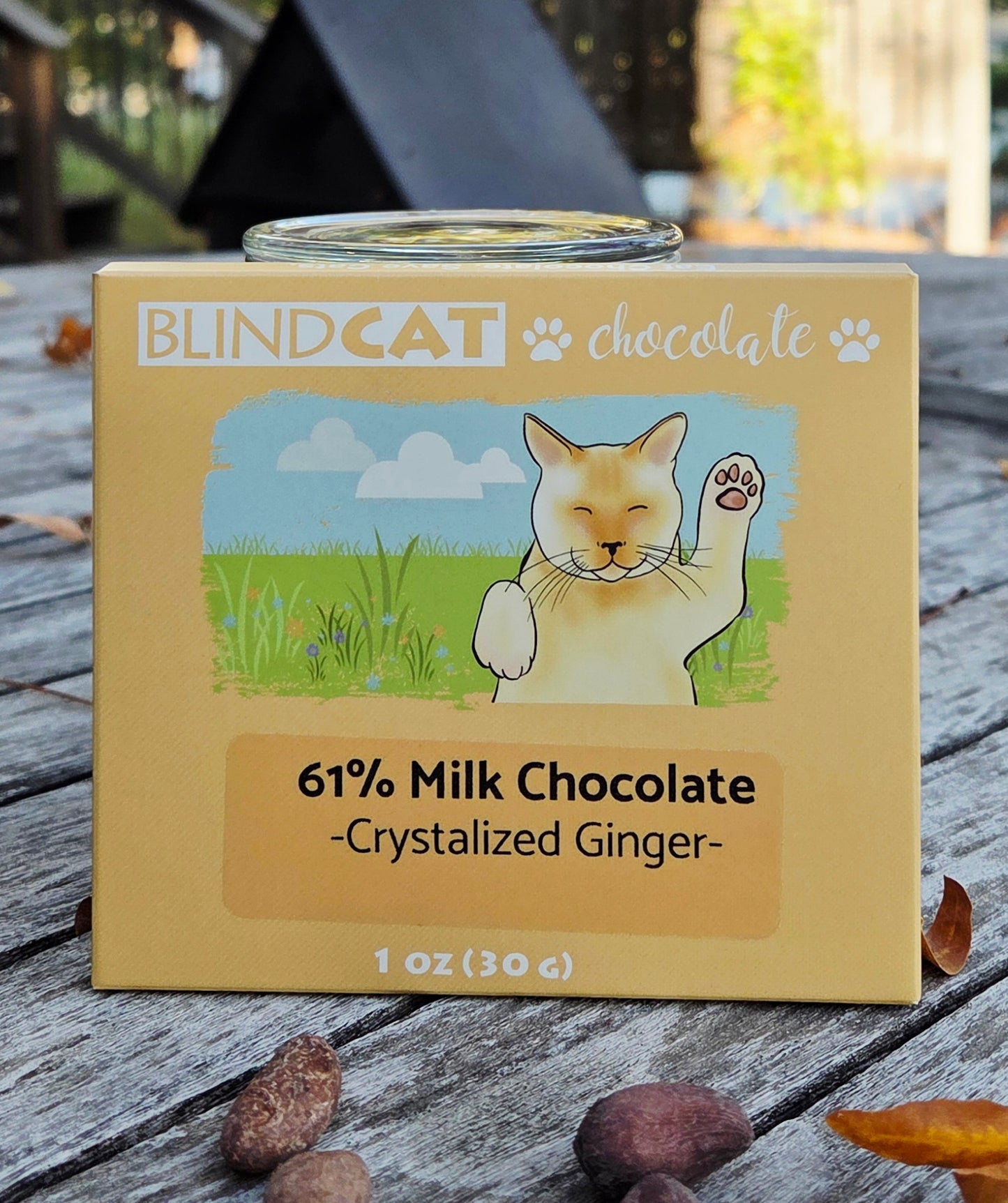 61% Milk Chocolate with Crystalized Ginger