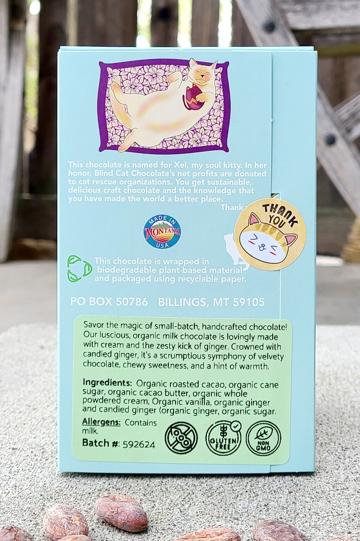 61% Milk Chocolate with Crystalized Ginger