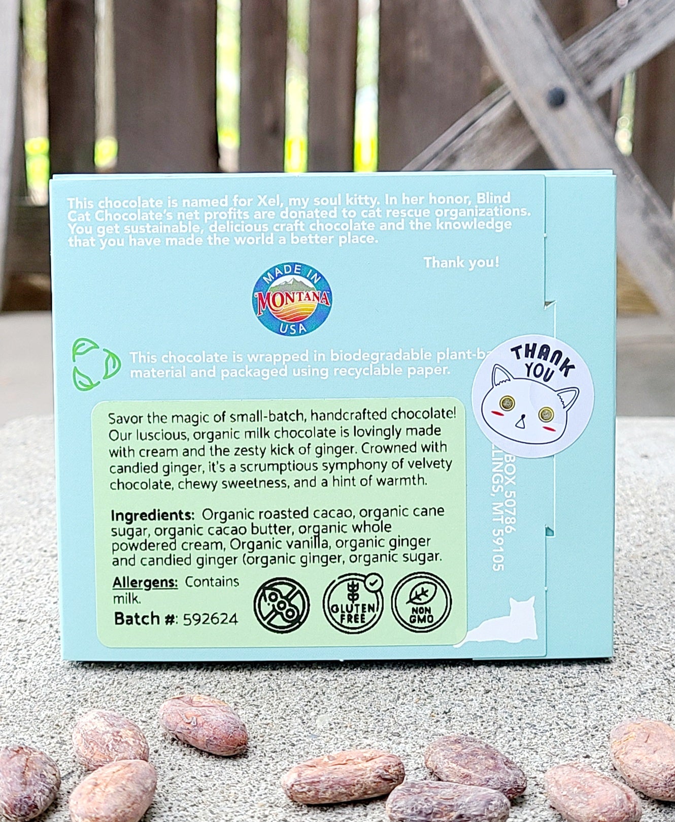 61% Milk Chocolate with Crystalized Ginger