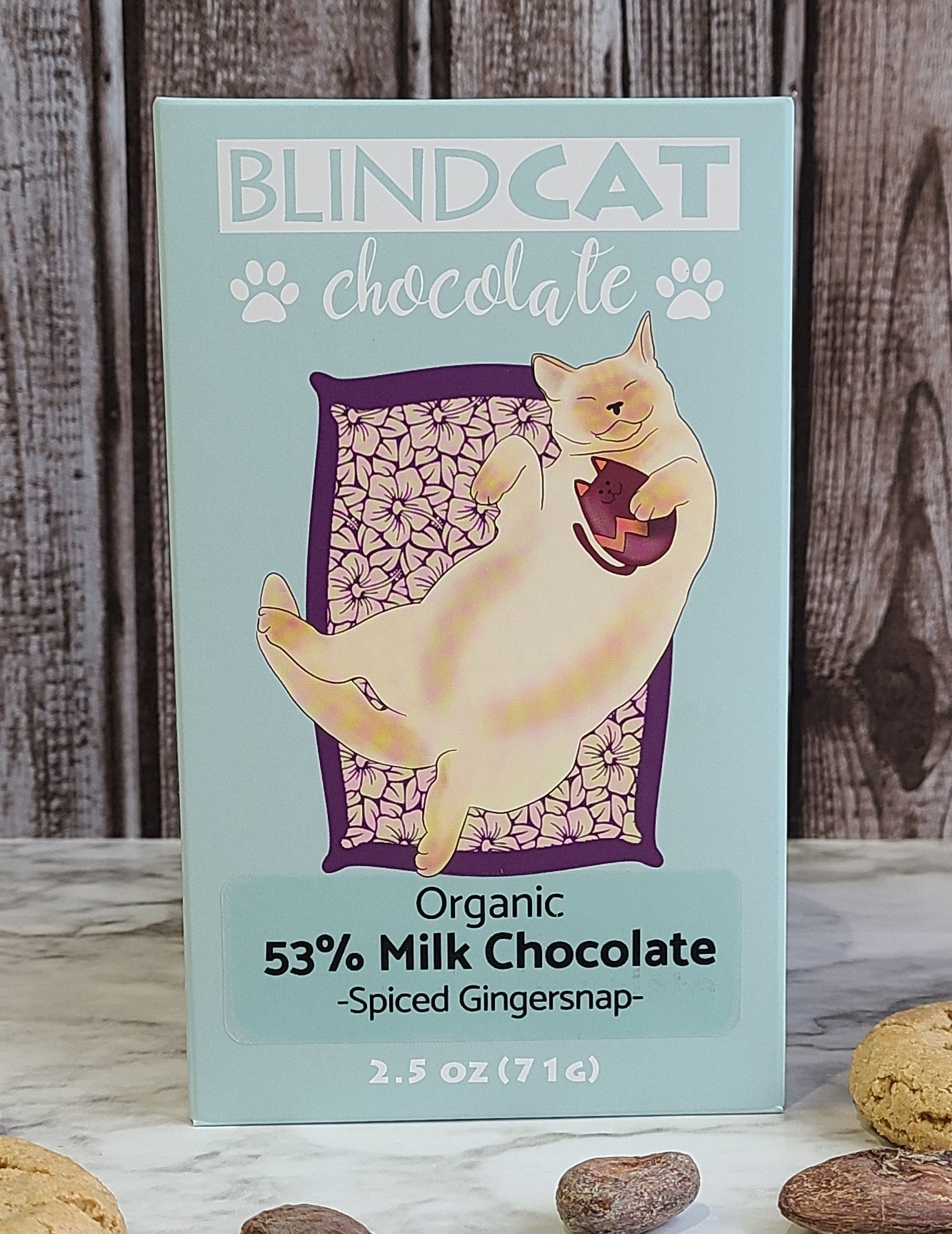 53% Spiced Milk Chocolate with Gingersnaps