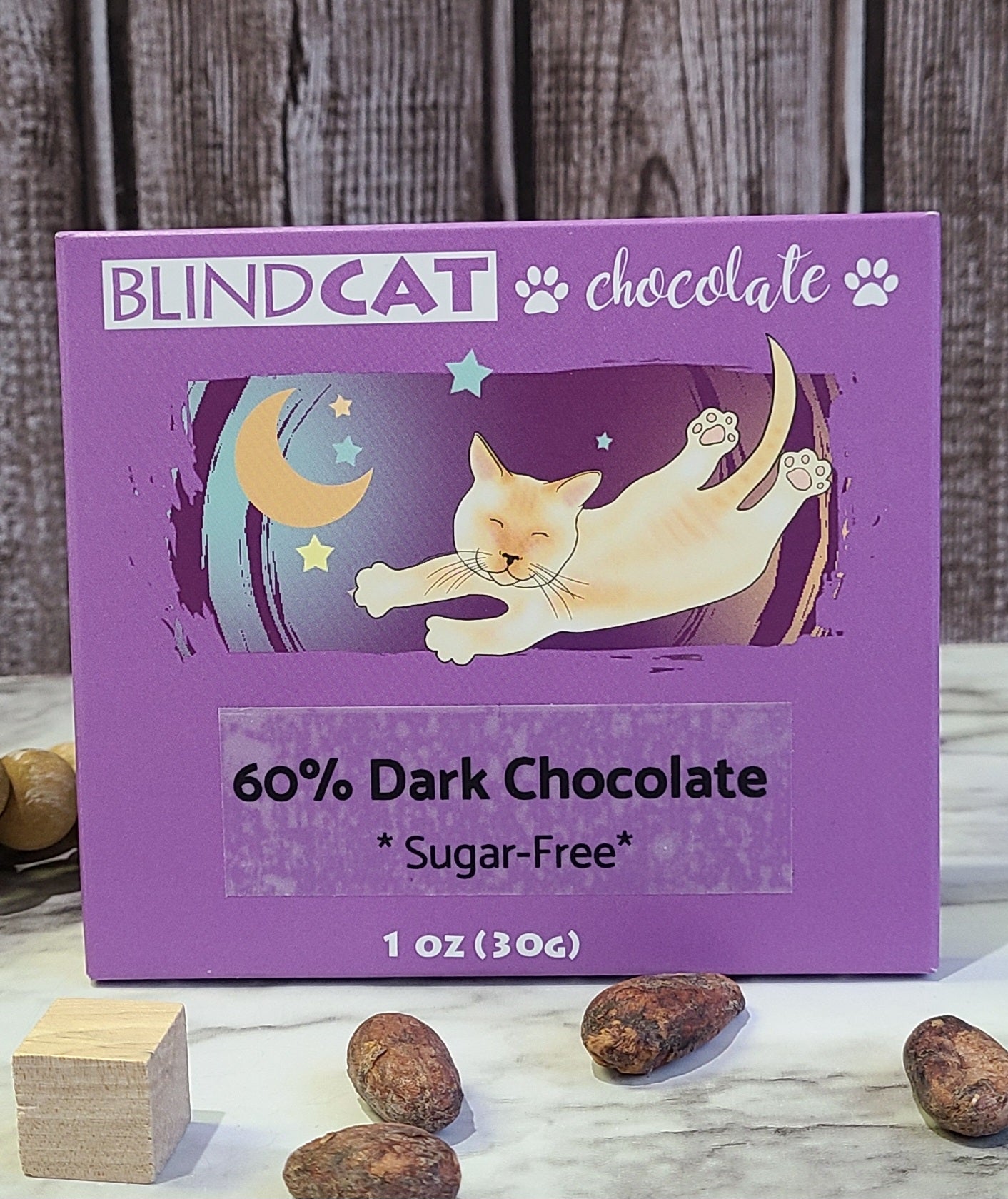 60% Dark Chocolate made with allulose (Sugar-Free)