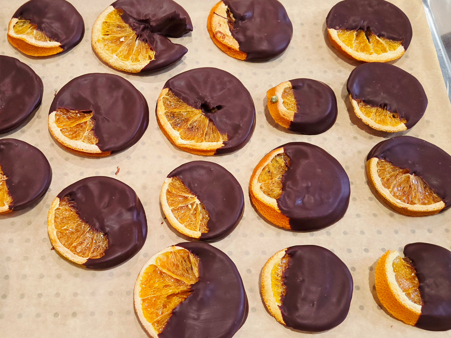 Orange Slices with Dark Chocolate