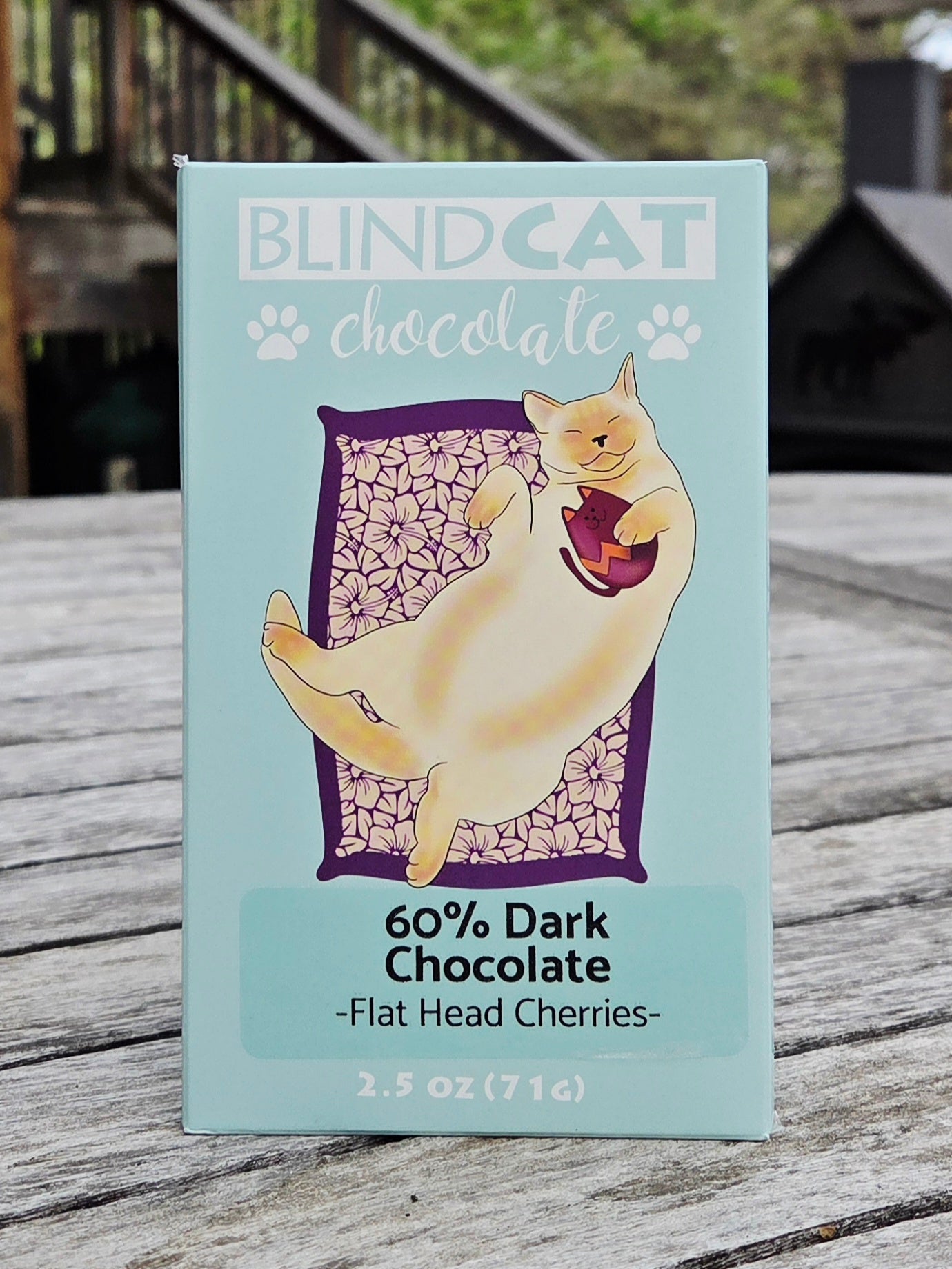 60% Dark Chocolate with Flat Head Cherries