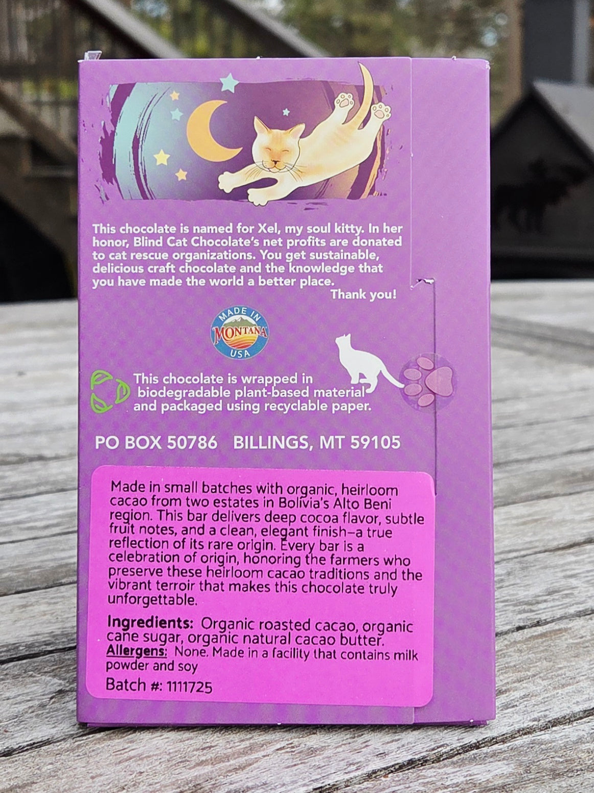 72% Dark Chocolate - Bolivia Blend