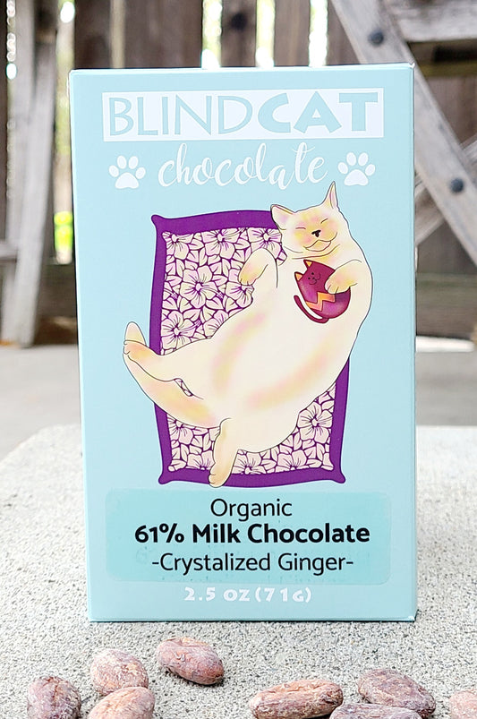 61% Milk Chocolate with Crystalized Ginger