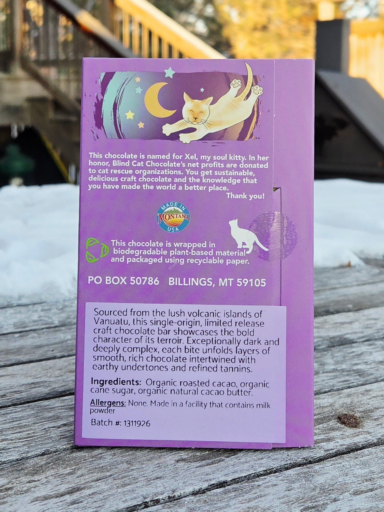 72% Dark Chocolate, Vanuatu -  Malekula Island