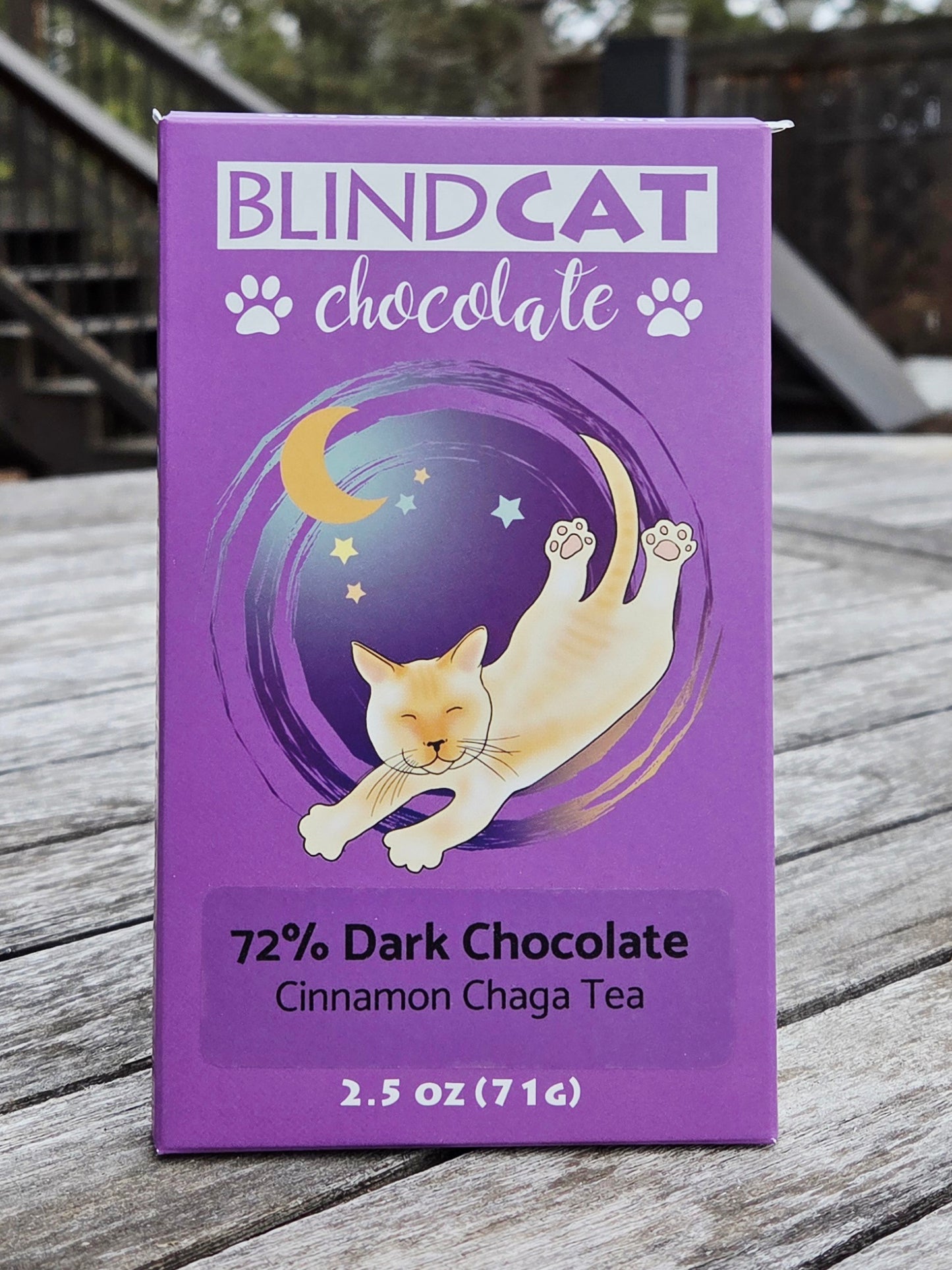 72% Dark Chocolate, Cinnamon Chaga Tea