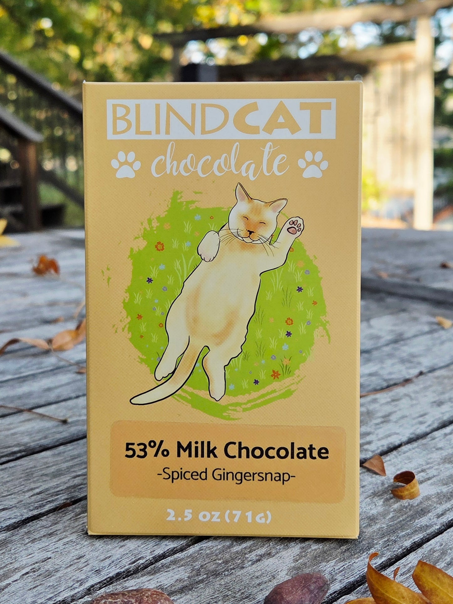 53% Spiced Milk Chocolate with Gingersnaps