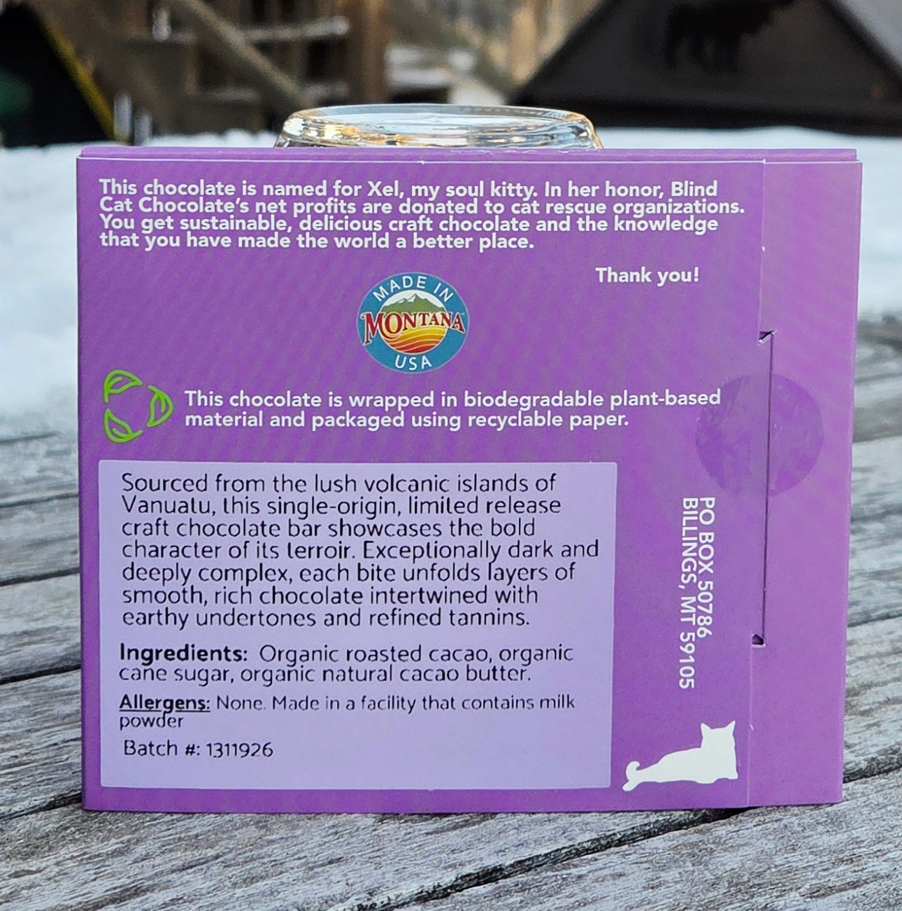 72% Dark Chocolate, Vanuatu -  Malekula Island